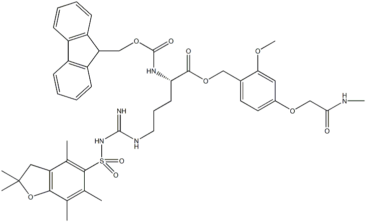 Fmoc-L-Arg(Pbf)-AC TG Struktur