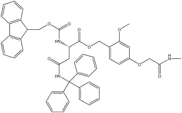 Fmoc-L-Asn(Trt)-AC TG Struktur