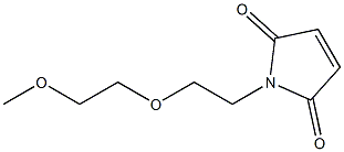 alpha-Methoxy-omega-ethyl-maleinimide poly(ethylene glycol) (PEG-MW 10.000 Dalton) Struktur