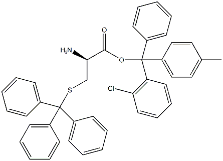 H-D-CYS(TRT)-2-CHLOROTRITYL RESIN Struktur