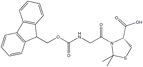 Fmoc-Gly-L-Cys[PSI(Me,Me)Pro]-OH Struktur