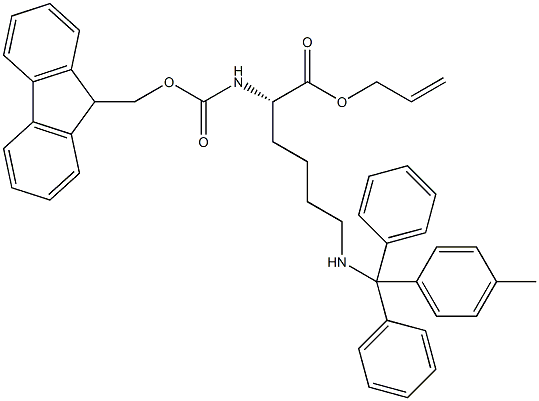 FMOC-L-LYS(TRITYL-RESIN)-OALL Struktur