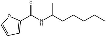 N-heptan-2-ylfuran-2-carboxamide Struktur