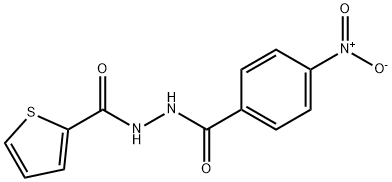 N'-(4-nitrobenzoyl)thiophene-2-carbohydrazide Struktur