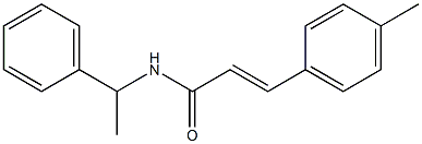 (E)-3-(4-methylphenyl)-N-(1-phenylethyl)prop-2-enamide Struktur