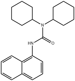 1,1-dicyclohexyl-3-naphthalen-1-ylurea Struktur