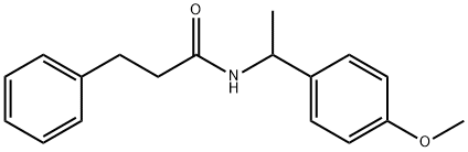 N-[1-(4-methoxyphenyl)ethyl]-3-phenylpropanamide Struktur