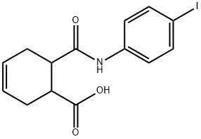 6-[(4-iodophenyl)carbamoyl]cyclohex-3-ene-1-carboxylic acid Struktur