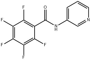 2,3,4,5,6-pentafluoro-N-pyridin-3-ylbenzamide Struktur