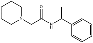 N-(1-phenylethyl)-2-piperidin-1-ylacetamide Struktur