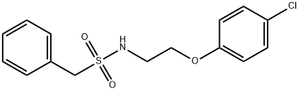 N-[2-(4-chlorophenoxy)ethyl]-1-phenylmethanesulfonamide Struktur