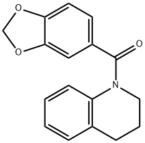 1,3-benzodioxol-5-yl(3,4-dihydro-2H-quinolin-1-yl)methanone Struktur