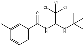 N-[1-(tert-butylamino)-2,2,2-trichloroethyl]-3-methylbenzamide Struktur