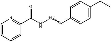 N-[(E)-(4-ethylphenyl)methylideneamino]pyridine-2-carboxamide Struktur