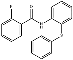 2-fluoro-N-(2-phenylsulfanylphenyl)benzamide Struktur