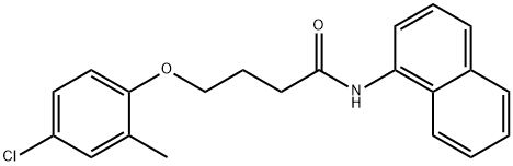 4-(4-chloro-2-methylphenoxy)-N-naphthalen-1-ylbutanamide Struktur