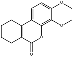 3,4-dimethoxy-7,8,9,10-tetrahydrobenzo[c]chromen-6-one Struktur