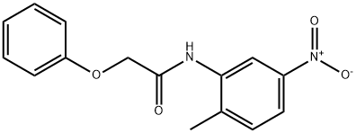 N-(2-methyl-5-nitrophenyl)-2-phenoxyacetamide Struktur