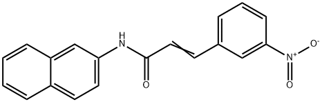 (E)-N-naphthalen-2-yl-3-(3-nitrophenyl)prop-2-enamide Struktur