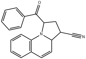 1-benzoyl-1,2,3,3a-tetrahydropyrrolo[1,2-a]quinoline-3-carbonitrile Struktur