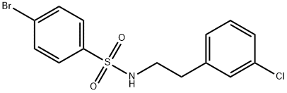 4-bromo-N-[2-(3-chlorophenyl)ethyl]benzenesulfonamide Struktur