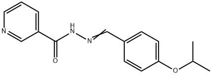 N-[(E)-(4-propan-2-yloxyphenyl)methylideneamino]pyridine-3-carboxamide Struktur