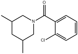 (2-chlorophenyl)-(3,5-dimethylpiperidin-1-yl)methanone Struktur