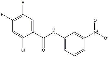 2-chloro-4,5-difluoro-N-(3-nitrophenyl)benzamide Struktur