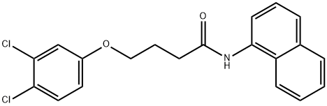 4-(3,4-dichlorophenoxy)-N-naphthalen-1-ylbutanamide Struktur