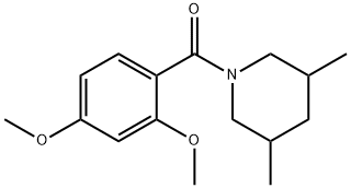 (2,4-dimethoxyphenyl)-(3,5-dimethylpiperidin-1-yl)methanone Struktur