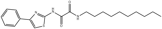 N-decyl-N'-(4-phenyl-1,3-thiazol-2-yl)oxamide Struktur