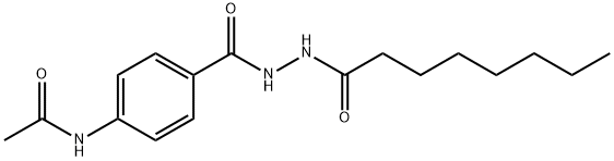 N-[4-[(octanoylamino)carbamoyl]phenyl]acetamide Struktur