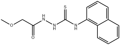 1-[(2-methoxyacetyl)amino]-3-naphthalen-1-ylthiourea Struktur