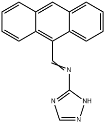 (E)-1-anthracen-9-yl-N-(1H-1,2,4-triazol-5-yl)methanimine Struktur