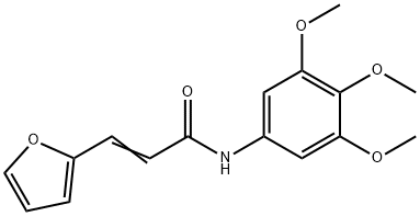 (E)-3-(furan-2-yl)-N-(3,4,5-trimethoxyphenyl)prop-2-enamide Struktur