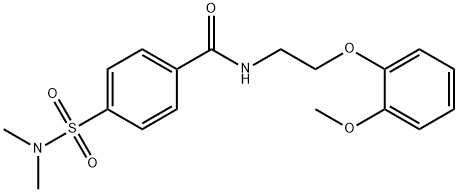 4-(dimethylsulfamoyl)-N-[2-(2-methoxyphenoxy)ethyl]benzamide Struktur