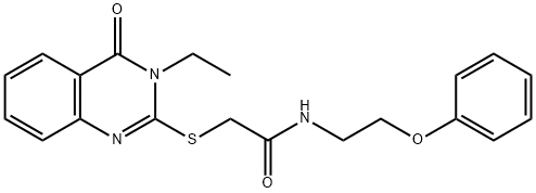 2-(3-ethyl-4-oxoquinazolin-2-yl)sulfanyl-N-(2-phenoxyethyl)acetamide Struktur