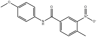 N-(4-methoxyphenyl)-4-methyl-3-nitrobenzamide Struktur