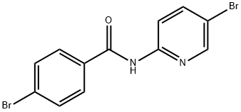 4-bromo-N-(5-bromopyridin-2-yl)benzamide Struktur