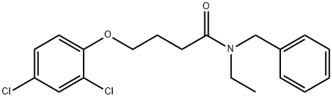 N-benzyl-4-(2,4-dichlorophenoxy)-N-ethylbutanamide Struktur