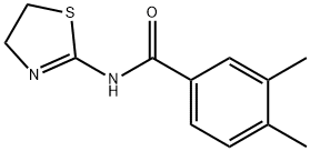 N-(4,5-dihydro-1,3-thiazol-2-yl)-3,4-dimethylbenzamide Struktur