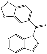 1,3-benzodioxol-5-yl(benzotriazol-1-yl)methanone Struktur