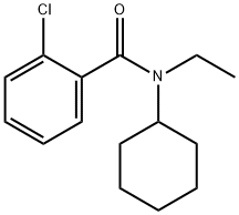 2-chloro-N-cyclohexyl-N-ethylbenzamide Struktur