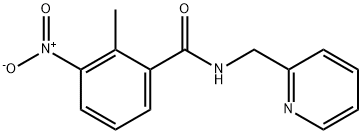 2-methyl-3-nitro-N-(pyridin-2-ylmethyl)benzamide Struktur