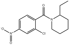 (2-chloro-4-nitrophenyl)-(2-ethylpiperidin-1-yl)methanone Struktur