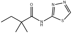 2,2-dimethyl-N-(1,3,4-thiadiazol-2-yl)butanamide Struktur