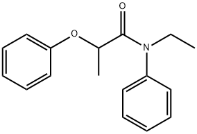 N-ethyl-2-phenoxy-N-phenylpropanamide Struktur