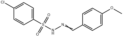 4-chloro-N-[(E)-(4-methoxyphenyl)methylideneamino]benzenesulfonamide Struktur