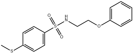 4-methylsulfanyl-N-(2-phenoxyethyl)benzenesulfonamide Struktur