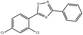 5-(2,4-dichlorophenyl)-3-phenyl-1,2,4-oxadiazole Struktur